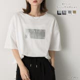 箔プリント オーバーサイズTシャツ | ad thie | 詳細画像1 