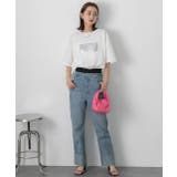 箔プリント オーバーサイズTシャツ | ad thie | 詳細画像11 