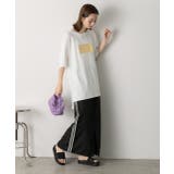 箔プリント オーバーサイズTシャツ | ad thie | 詳細画像15 