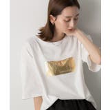 箔プリント オーバーサイズTシャツ | ad thie | 詳細画像16 