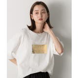 箔プリント オーバーサイズTシャツ | ad thie | 詳細画像18 