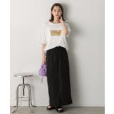 箔プリント オーバーサイズTシャツ | ad thie | 詳細画像20 