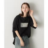 箔プリント オーバーサイズTシャツ | ad thie | 詳細画像23 