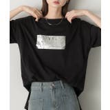 箔プリント オーバーサイズTシャツ | ad thie | 詳細画像25 