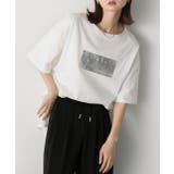 箔プリント オーバーサイズTシャツ | ad thie | 詳細画像6 