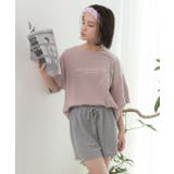 ロゴ入りルームウエア セットアップ 柄 | ad thie | 詳細画像16 