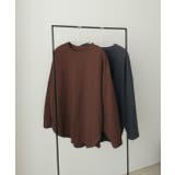 チュニックロングTシャツ ロンT ラウンドスリット | ad thie | 詳細画像25