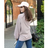 スムースプチハイネックロゴプリントロングTシャツ 柄 プチハイネック | ad thie | 詳細画像17 