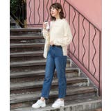 スムースプチハイネックロゴプリントロングTシャツ 柄 プチハイネック | ad thie | 詳細画像3 