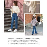 スムースプチハイネックロゴプリントロングTシャツ 柄 プチハイネック | ad thie | 詳細画像8 