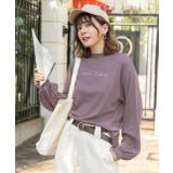 スムースプチハイネックロゴプリントロングTシャツ 柄 プチハイネック | ad thie | 詳細画像9 