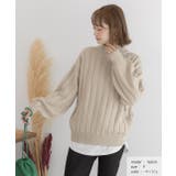 ワイドリブニット 太リブ ハイネック | ad thie | 詳細画像2 