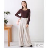 スクエアネック リブニットトップス | ad thie | 詳細画像13 