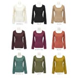 スクエアネック リブニットトップス | ad thie | 詳細画像38 