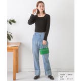 スクエアネック リブニットトップス | ad thie | 詳細画像7 