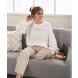 ロゴ入り長袖ルームウェア 柄 セットアップ | ad thie | 詳細画像19 