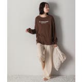 ロゴ入り長袖ルームウェア 柄 セットアップ | ad thie | 詳細画像2 