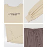 ロゴ入り長袖ルームウェア 柄 セットアップ | ad thie | 詳細画像35 