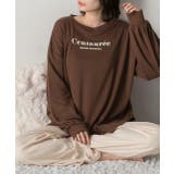 ロゴ入り長袖ルームウェア 柄 セットアップ | ad thie | 詳細画像8 