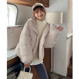 フード付きエコダウンブルゾン 中綿コート アウター | ad thie | 詳細画像15 