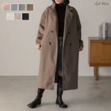 ダブルチェスターロングコート チェスターコート ロングコート | ad thie | 詳細画像1 