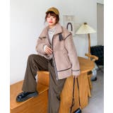 パイピングボアジャケット ファーコート ボア | ad thie | 詳細画像20 