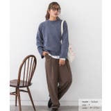 ワイド袖 ラグランニットプルオーバー クルーネック | ad thie | 詳細画像19 