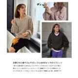 Vネックリブニット Vネック ニット | ad thie | 詳細画像10 