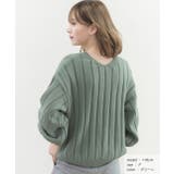 Vネックリブニット Vネック ニット | ad thie | 詳細画像20 