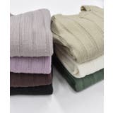 Vネックリブニット Vネック ニット | ad thie | 詳細画像28 