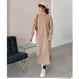 サイドスリットTシャツワンピース ワンピース サイドスリット | ad thie | 詳細画像4