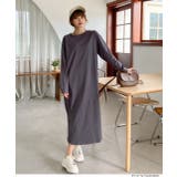 サイドスリットTシャツワンピース ワンピース サイドスリット | ad thie | 詳細画像7