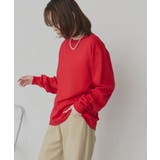 レッド | 【新色追加!】シンプル長袖Tシャツ カットソー トップス | ad thie