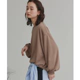 モカ | 裏毛プルオーバー 裏毛 クルー | ad thie