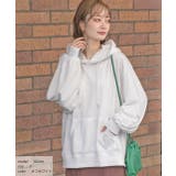 オフホワイト | 裏毛ショート丈パーカー 裏毛 パーカー | ad thie