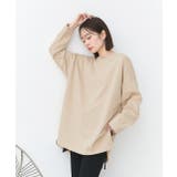 後裾ラウンドロングTシャツ 後ラウンド ラウンド | ad thie | 詳細画像15
