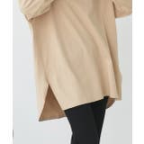 後裾ラウンドロングTシャツ 後ラウンド ラウンド | ad thie | 詳細画像16