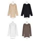 後裾ラウンドロングTシャツ 後ラウンド ラウンド | ad thie | 詳細画像26