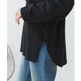 後裾ラウンドロングTシャツ 後ラウンド ラウンド | ad thie | 詳細画像8