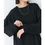 後裾ラウンドロングTシャツ 後ラウンド ラウンド | ad thie | 詳細画像9