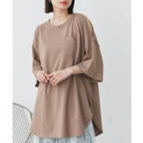 モカ | 肩出し ラウンドヘム ビックシルエット | ad thie