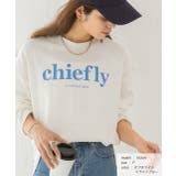 後裾ラウンド ロゴプリント ロングTシャツ | ad thie | 詳細画像2 