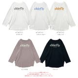 後裾ラウンド ロゴプリント ロングTシャツ | ad thie | 詳細画像21 