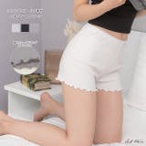リブインナーペチパンツ 裾メロー ショートパンツゴム | ad thie | 詳細画像1