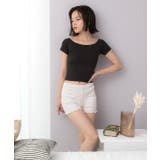 リブインナーペチパンツ 裾メロー ショートパンツゴム | ad thie | 詳細画像20