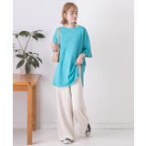 裾 ラウンド Tシャツ | ad thie | 詳細画像55 
