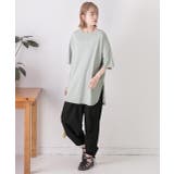 裾 ラウンド Tシャツ | ad thie | 詳細画像58 