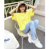 裾 ラウンド Tシャツ | ad thie | 詳細画像64 
