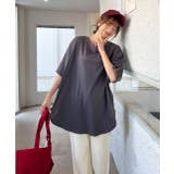 裾 ラウンド Tシャツ | ad thie | 詳細画像65 
