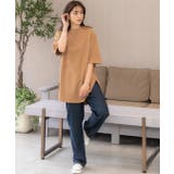 裾 ラウンド Tシャツ | ad thie | 詳細画像74 
